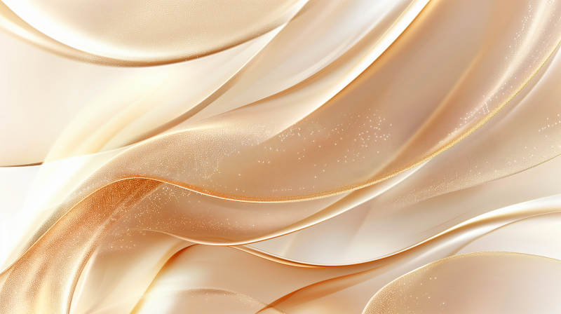 金色绸缎波浪图片