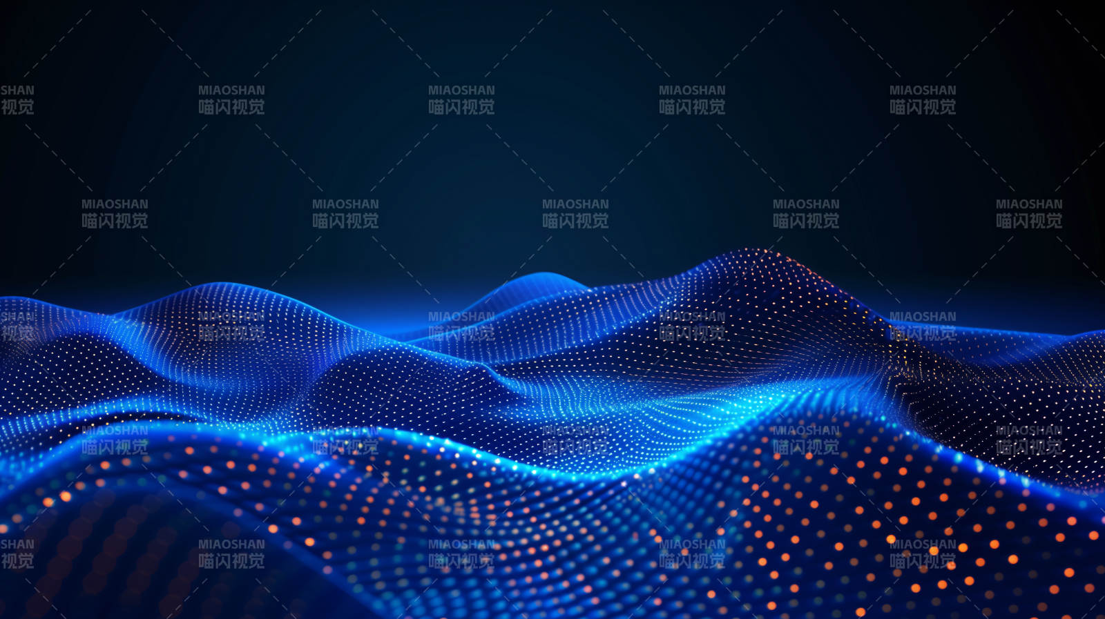 蓝波点流光图片