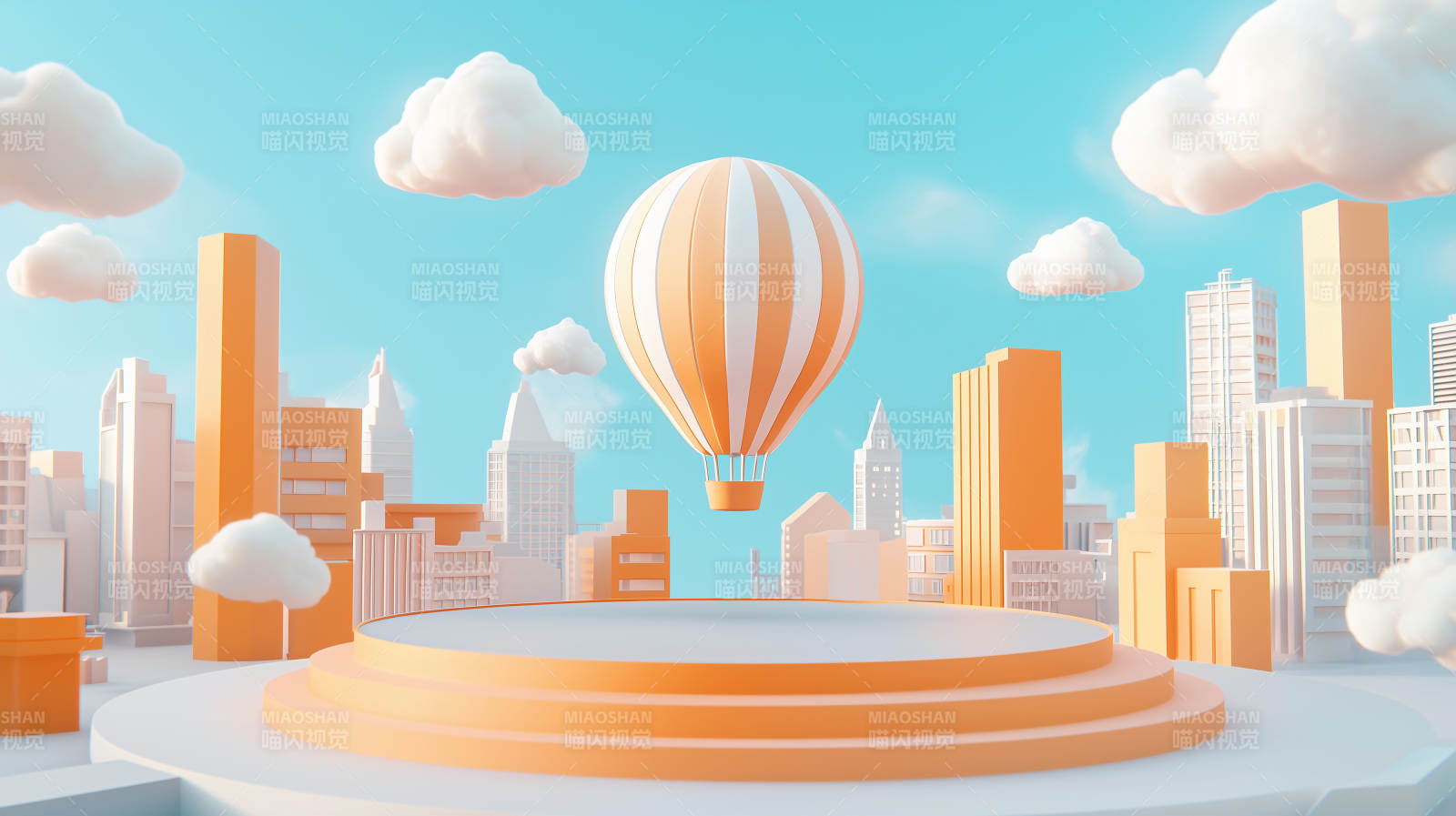 热气球城市奇遇图片