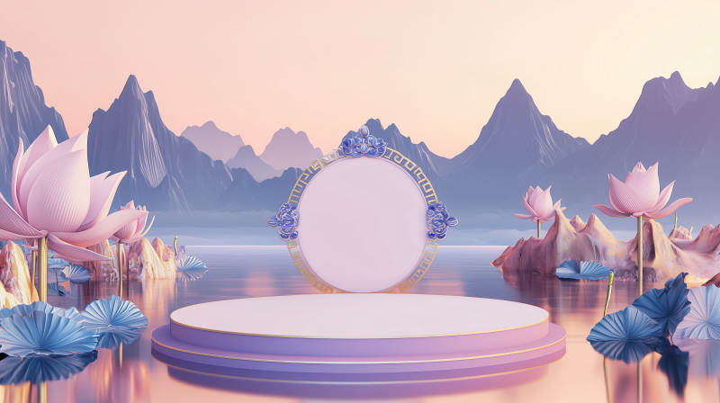 梦幻莲花舞台图片