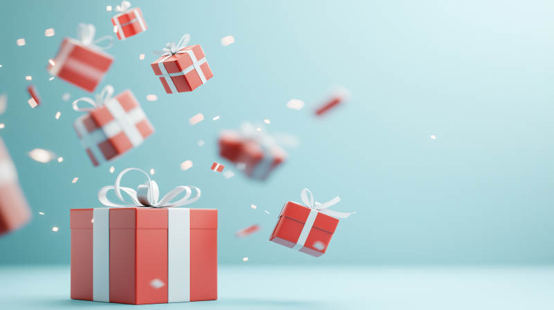 礼物飞舞 惊喜连连图片