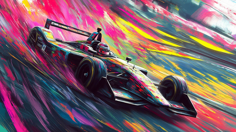 极速幻彩赛车图片