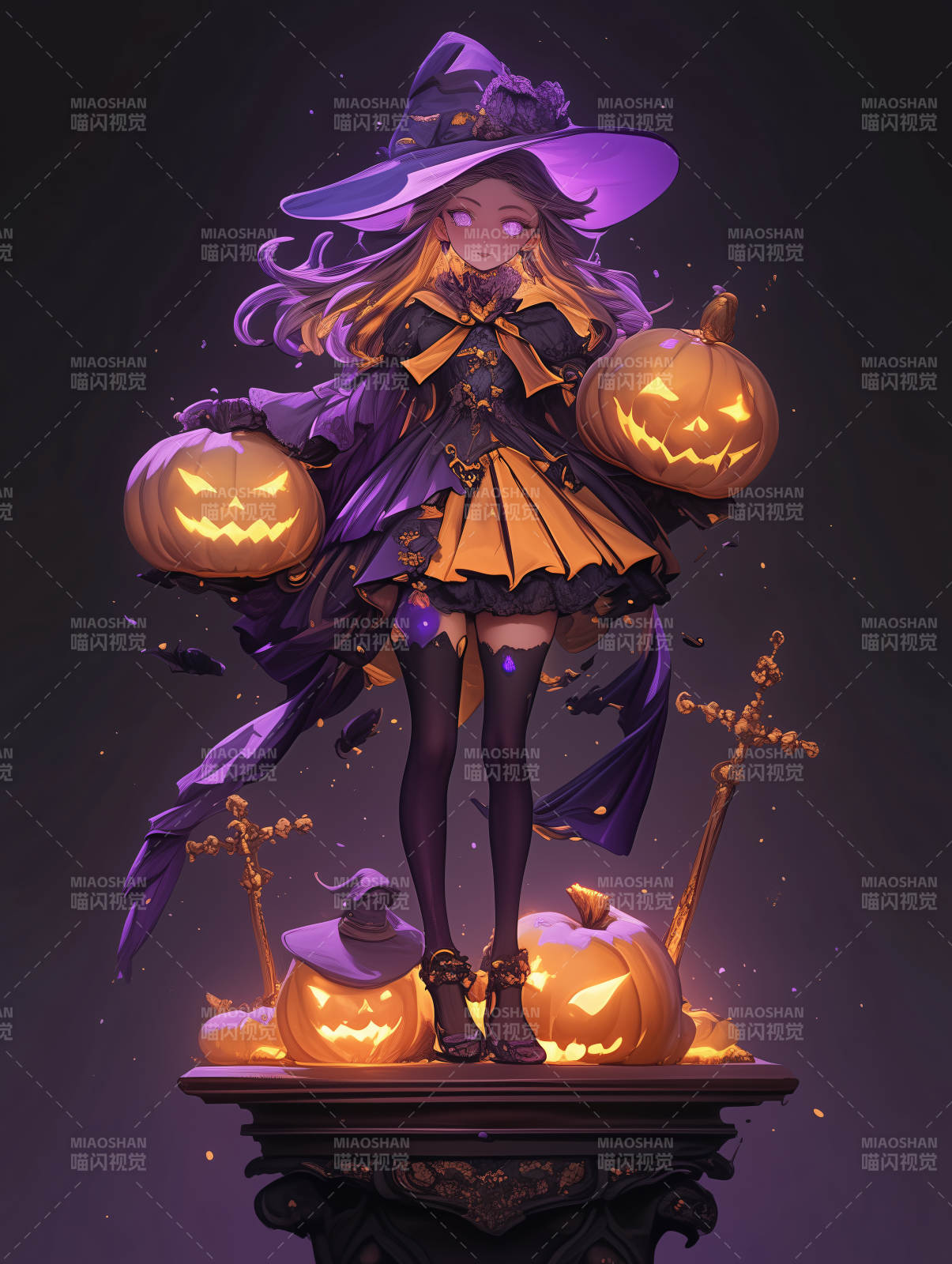 南瓜魔女夜行图片