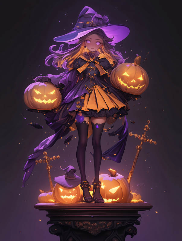 南瓜魔女夜行图片