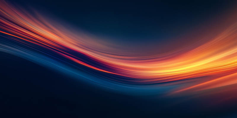 流光溢彩的夜空图片