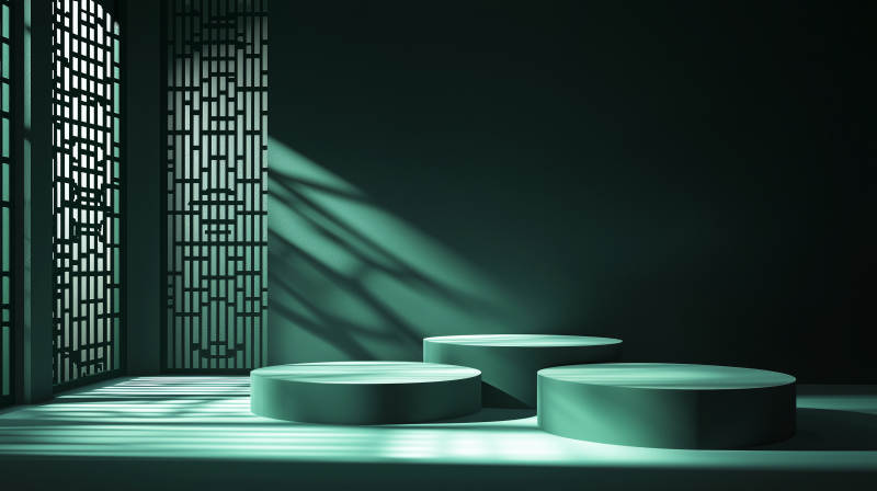 光影交错的静谧空间图片