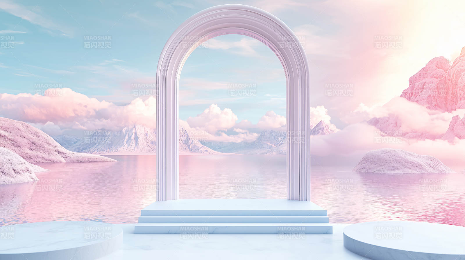 梦幻拱门仙境图片