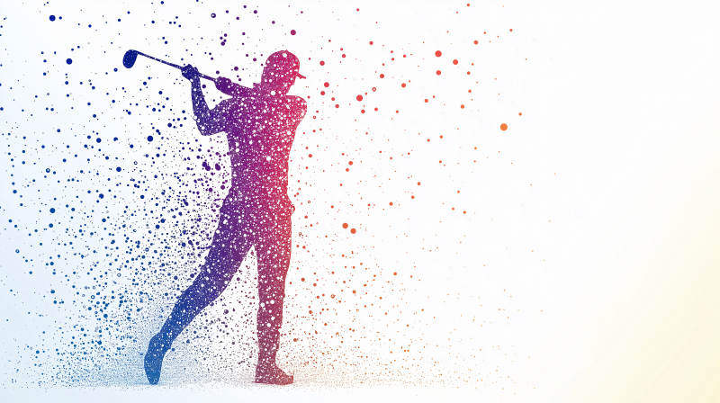 高尔夫挥杆瞬间图片