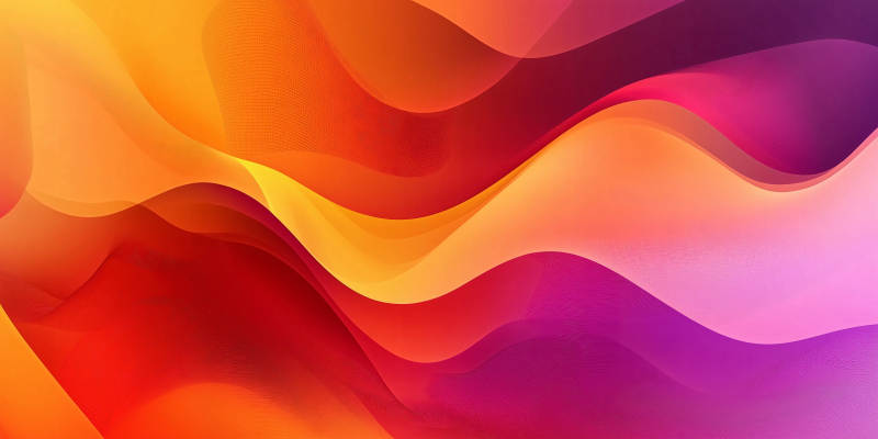 流光溢彩的波浪图片