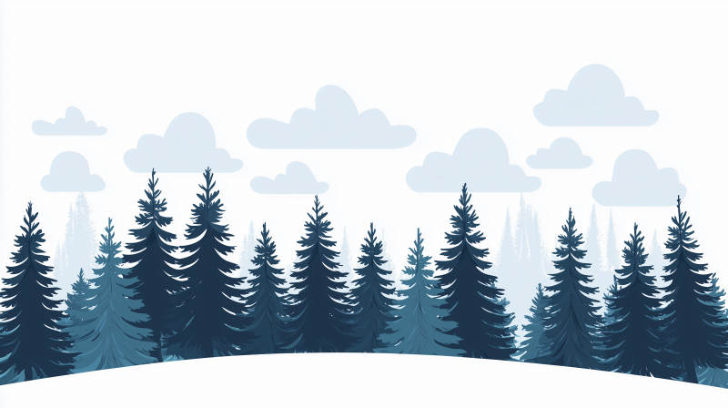 冬日松林雪景图片