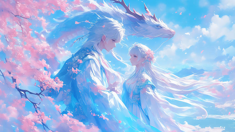 龙吟花雨共长天图片