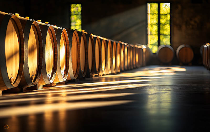 酒窖光影图片