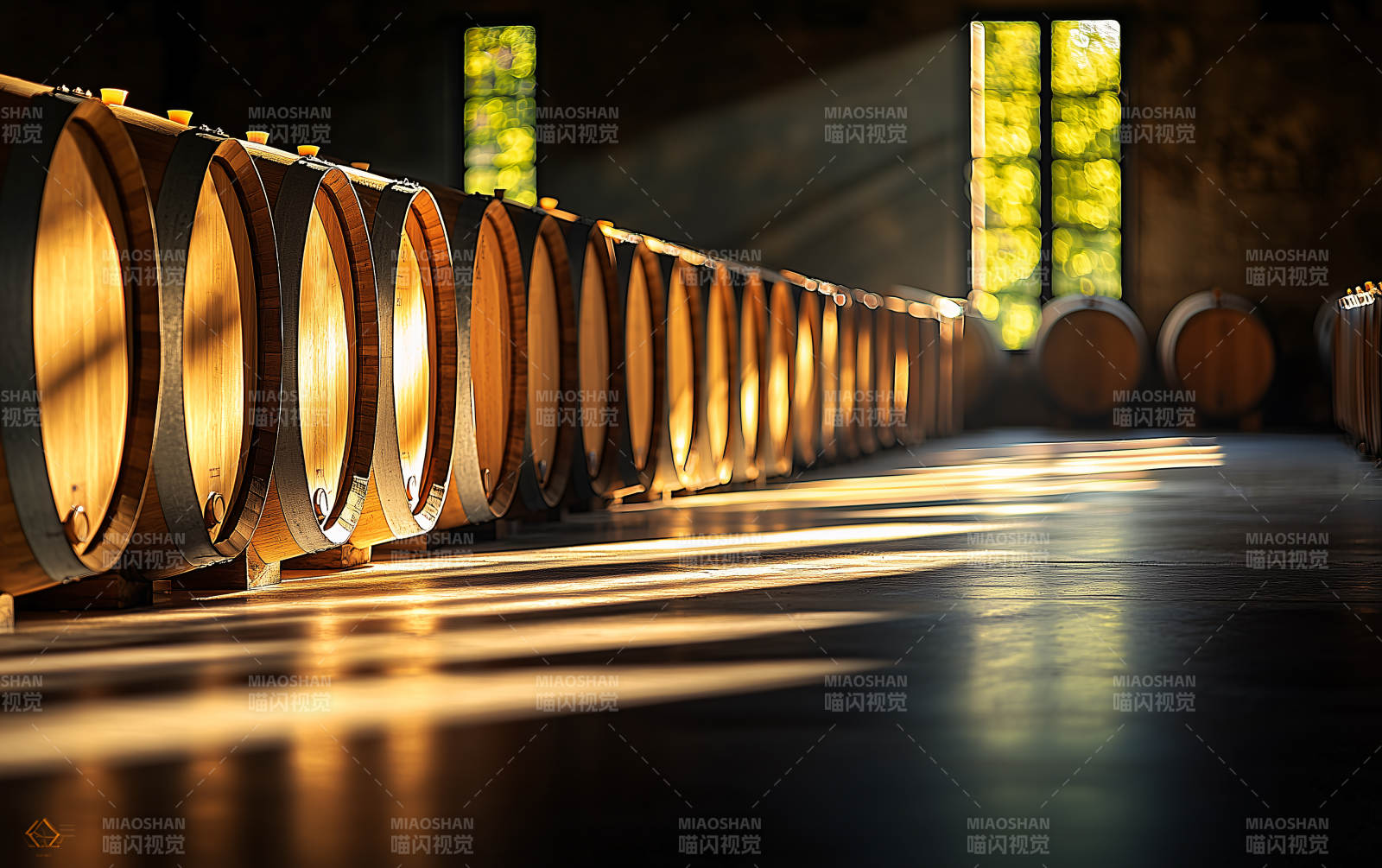 酒窖光影图片