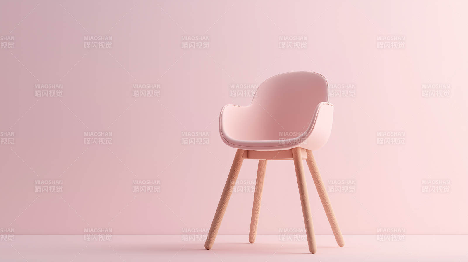 粉色简约椅图片