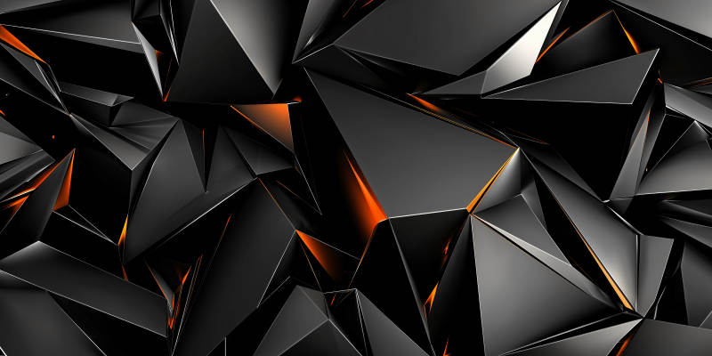 黑金几何抽象艺术图片