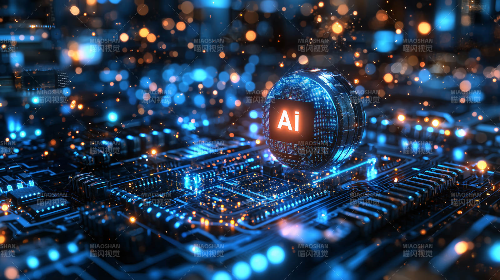 AI芯片科技未来图片