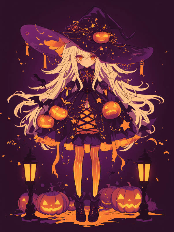 南瓜魔女夜行图片