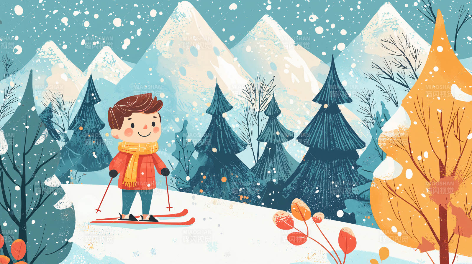 冬日滑雪乐图片