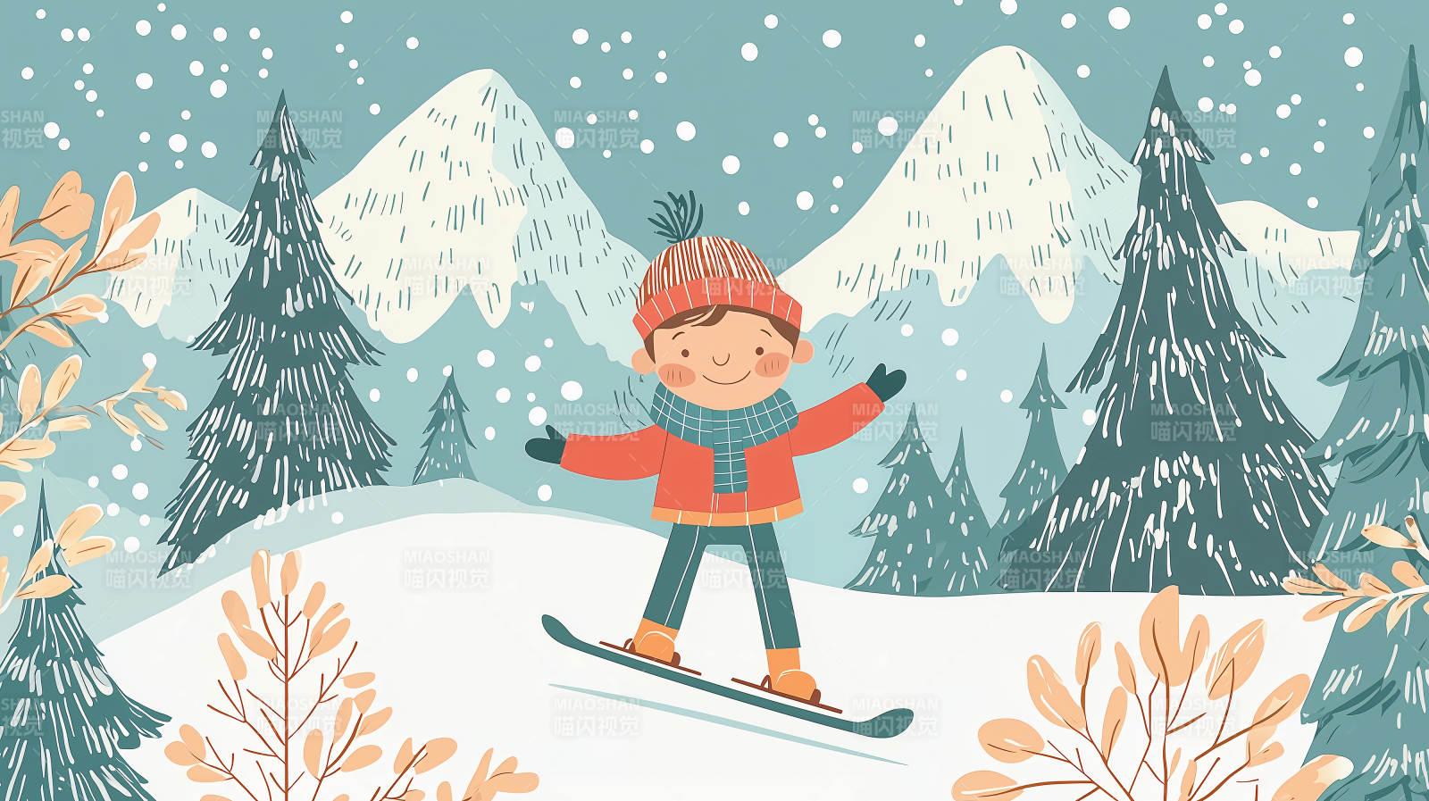 冬日滑雪乐图片