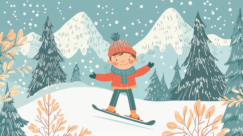 冬日滑雪乐图片