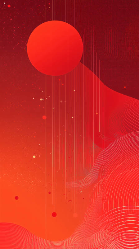 红日辉映山河图片