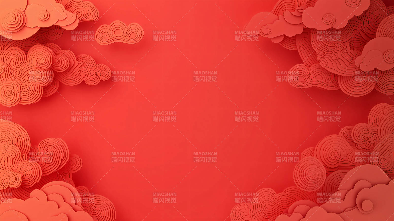 红色祥云背景图片