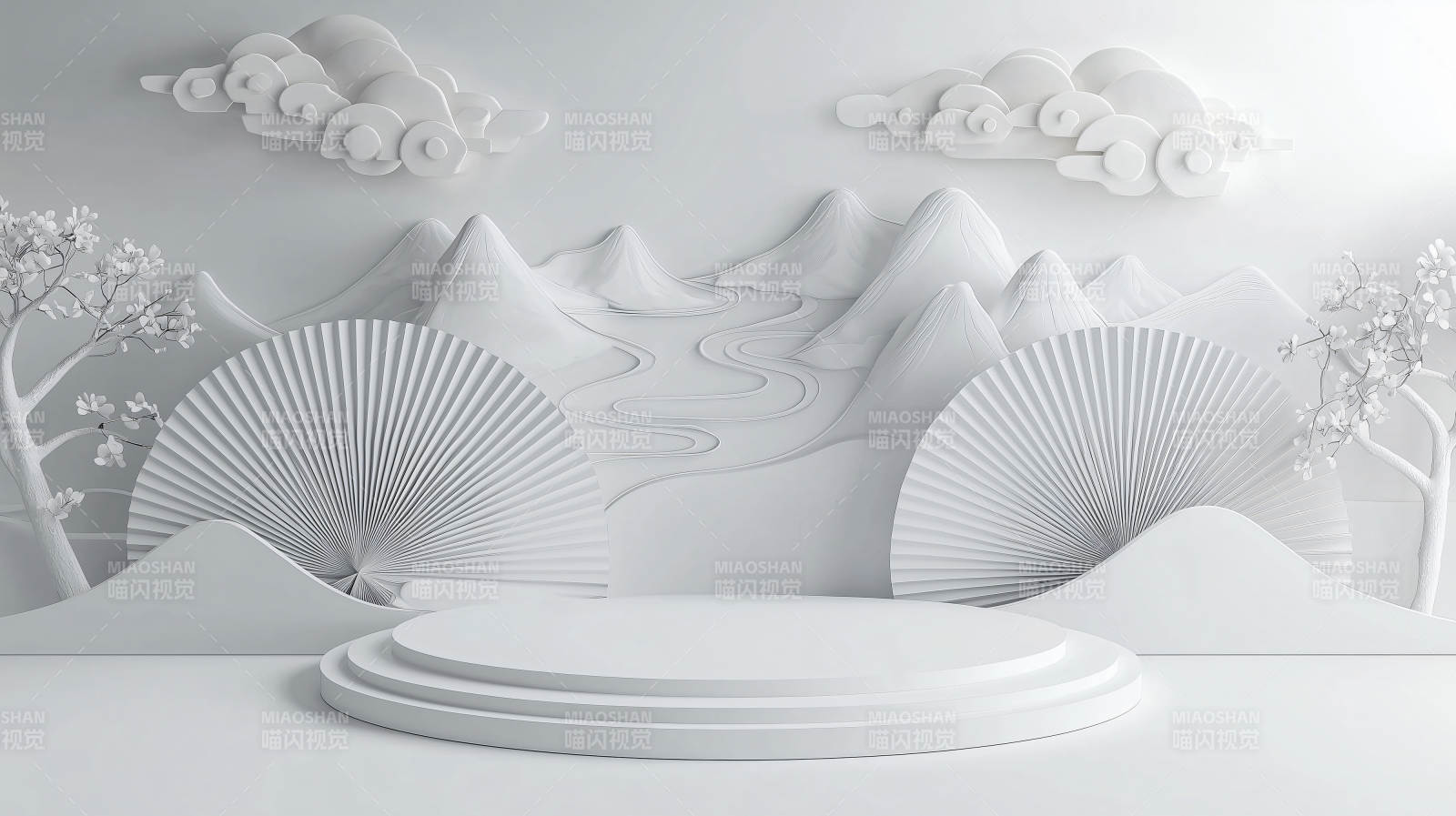 极简山水意境图片