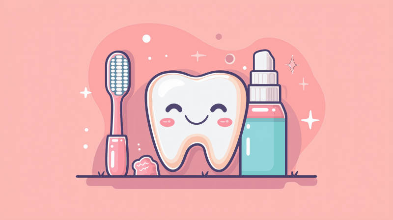 微笑牙齿护理图片