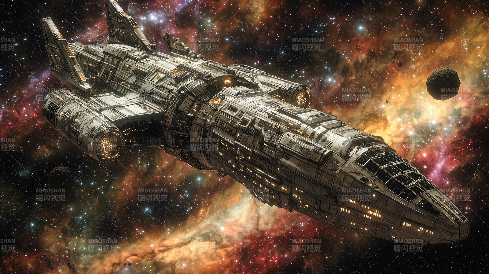 星际战舰穿越星云图片