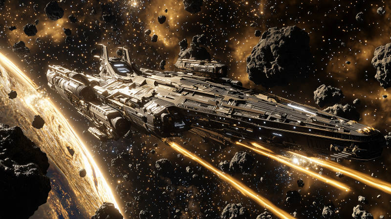 星际战舰穿梭陨石带图片