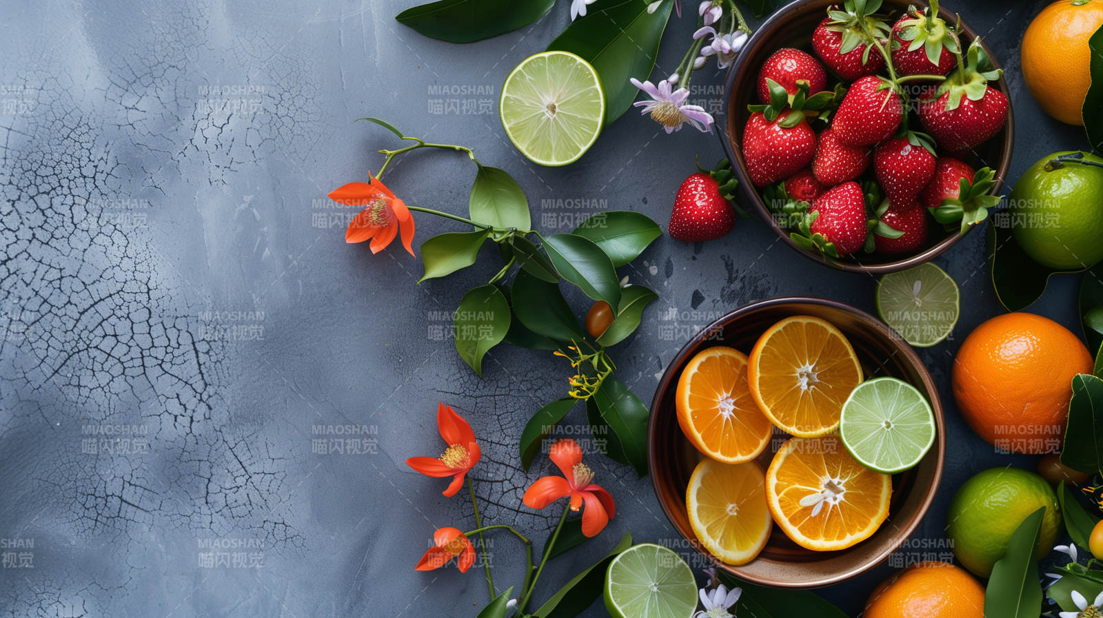 水果与花的静谧时光图片