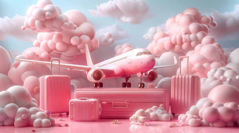 粉色梦幻旅行图片