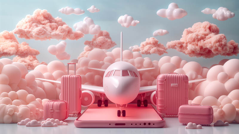 粉色梦幻旅行图片