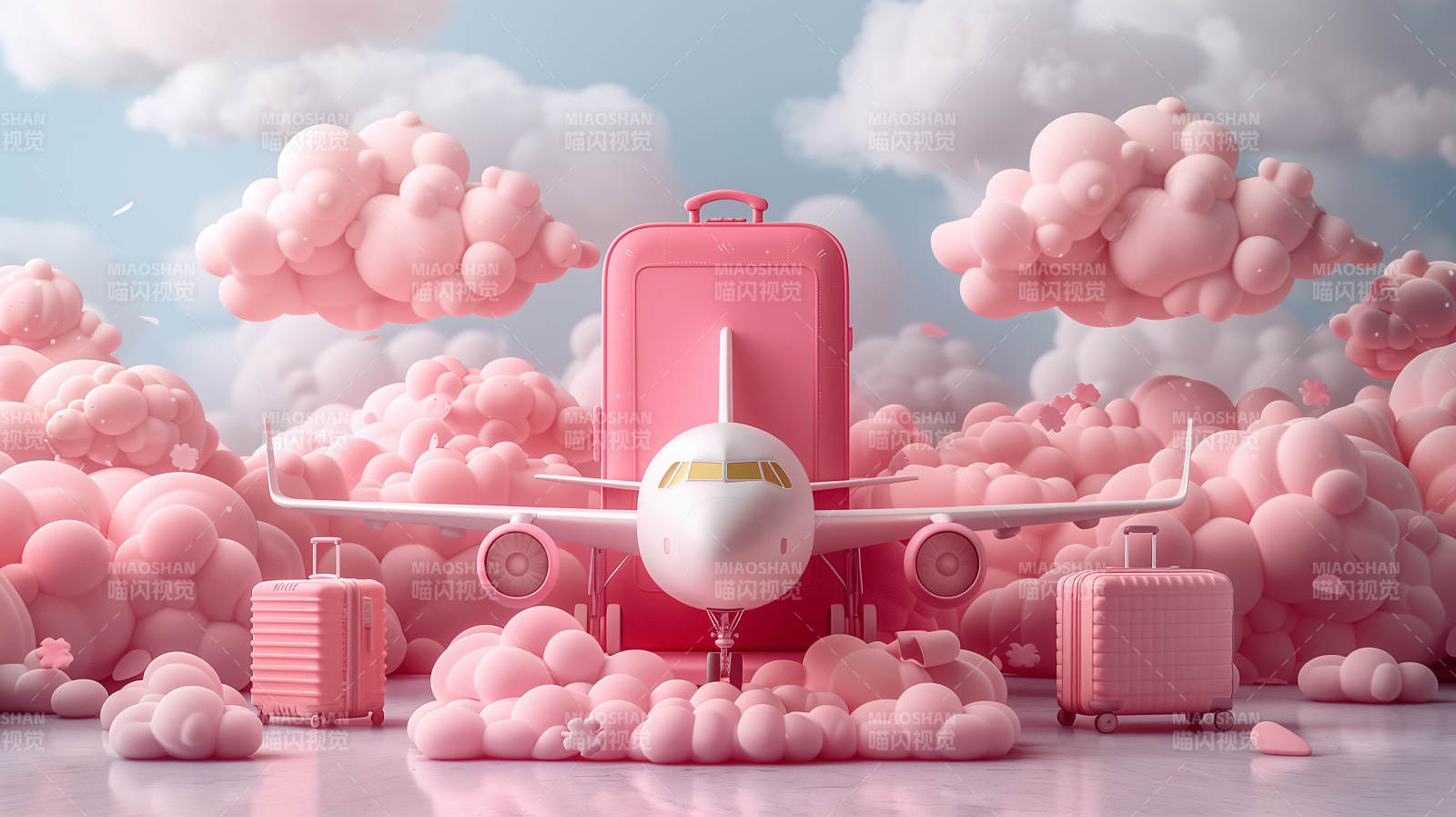 粉色梦幻旅行图片