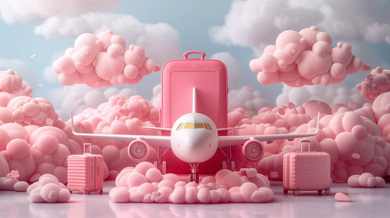 粉色梦幻旅行图片