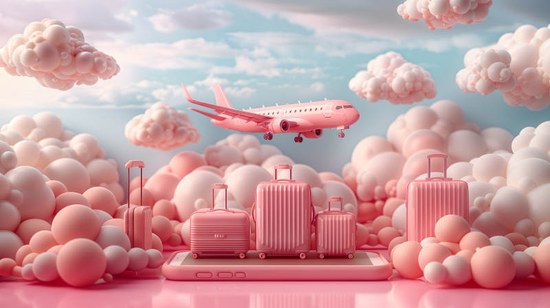 粉色梦幻旅行图片