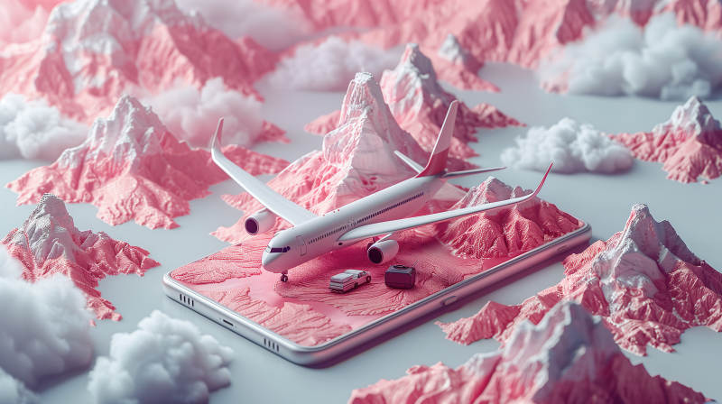 手机上的飞行之旅图片