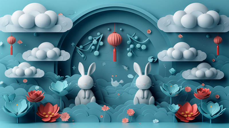 兔影花间云梦图片