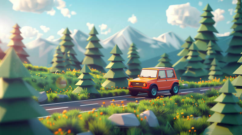 山间自驾游图片