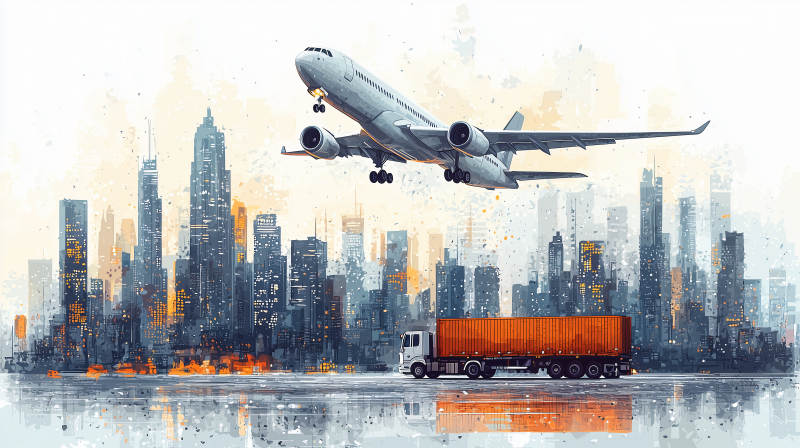 都市飞航运输图片