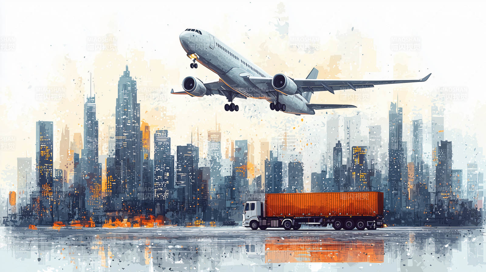 都市飞航运输图片
