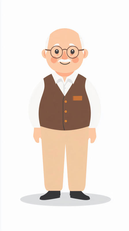 慈祥老人微笑图图片