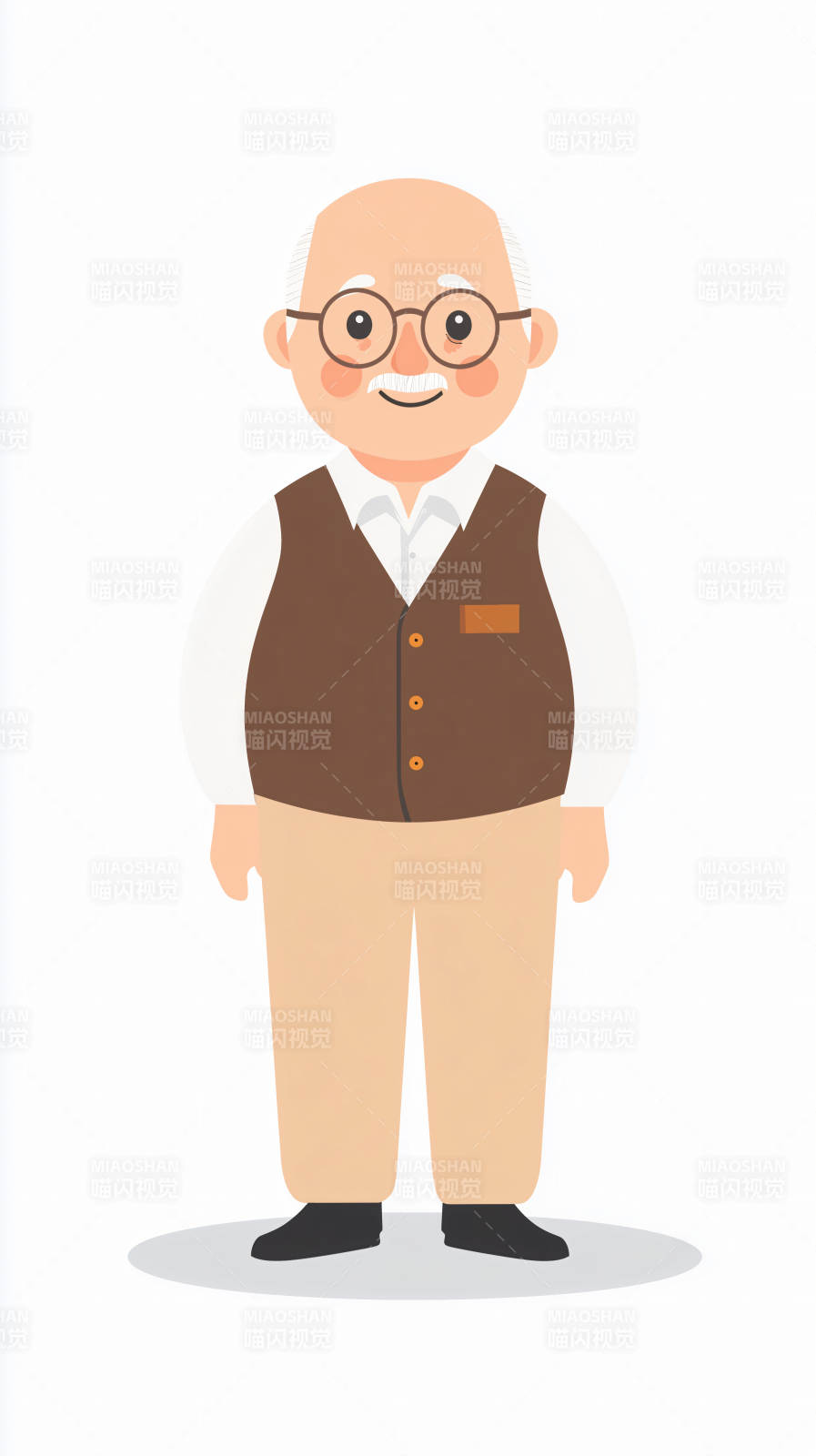 慈祥老人微笑图图片