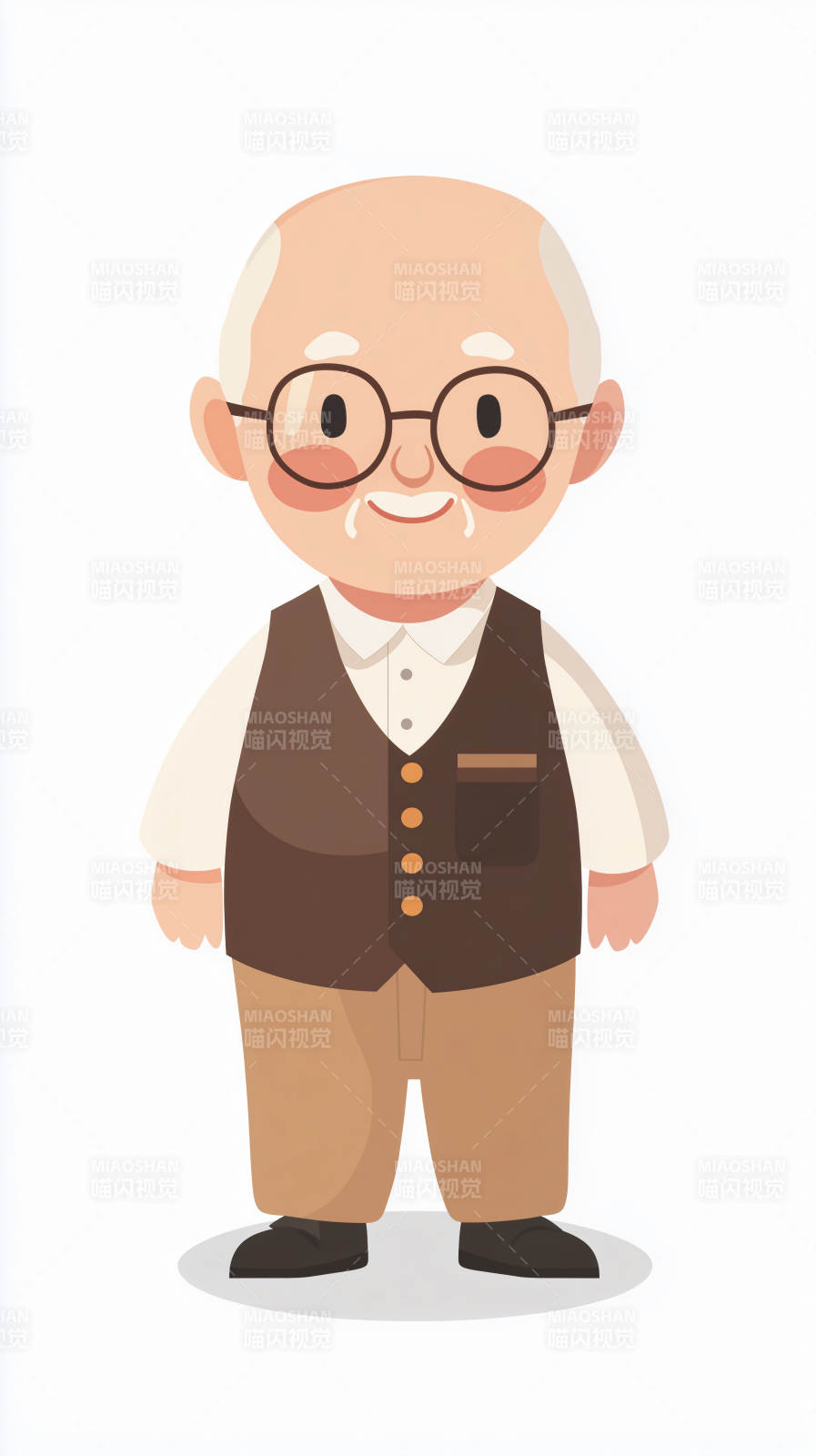 慈祥老人微笑图图片