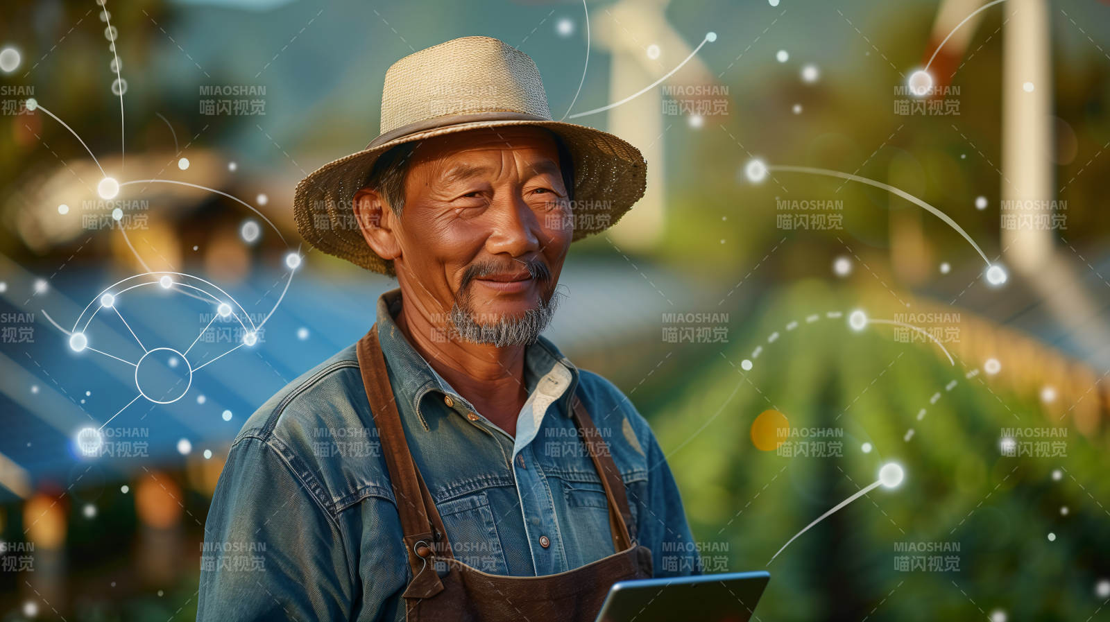 智慧农夫的科技生活图片