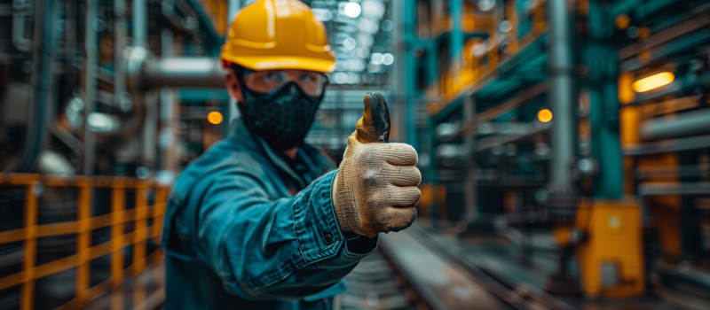 工厂工人点赞图片