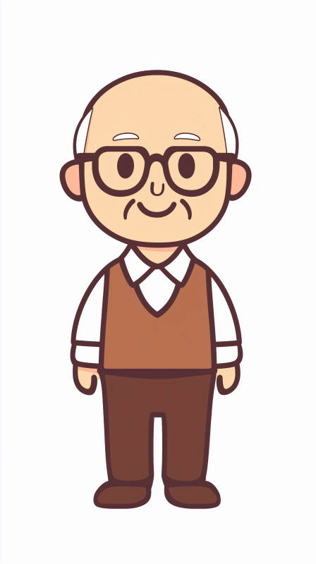 慈祥老者微笑图片