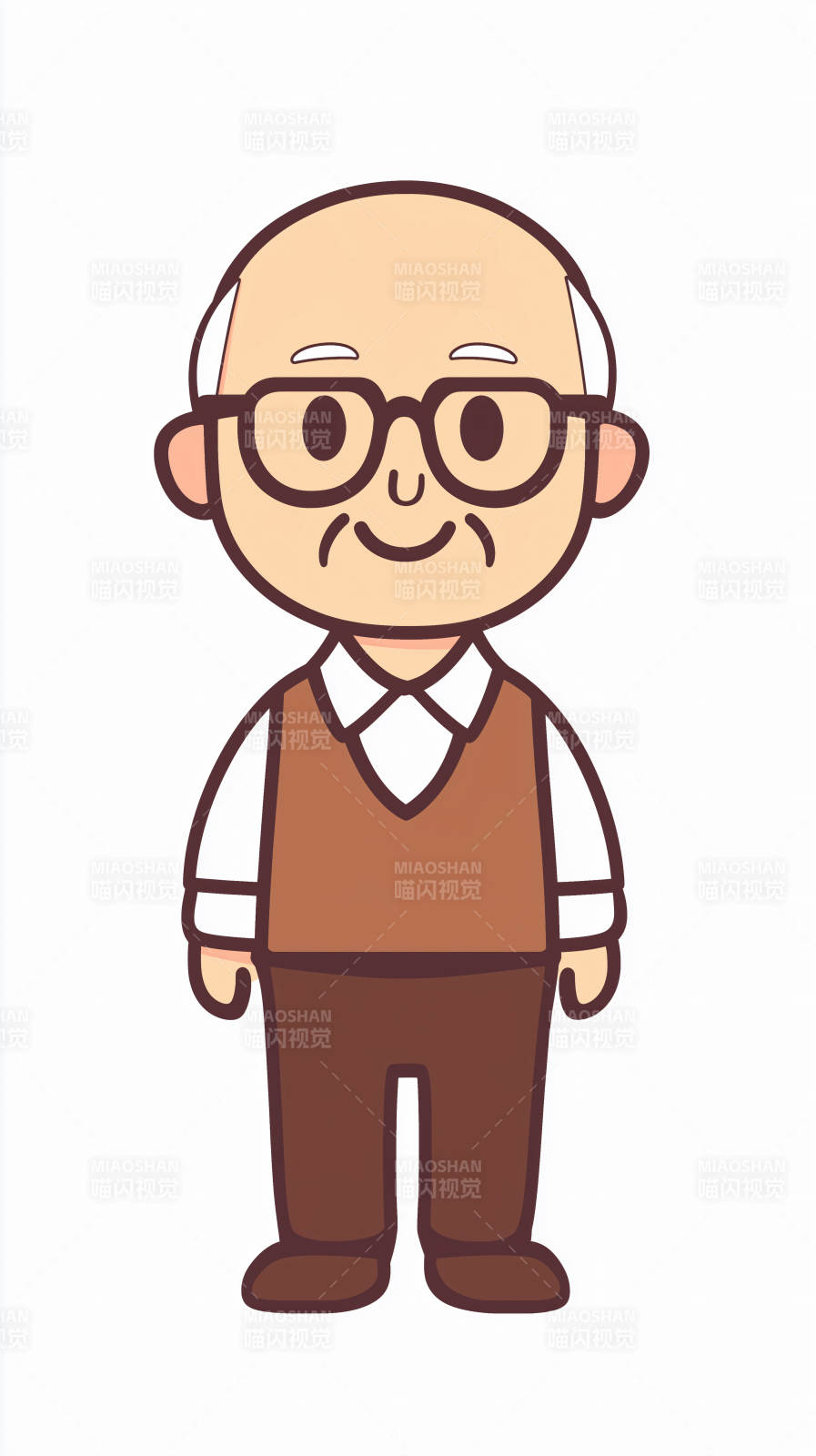 慈祥老者微笑图片