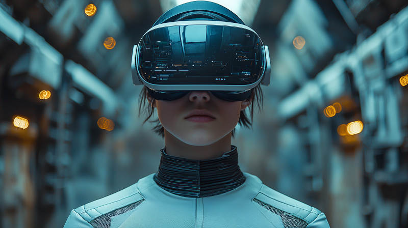 虚拟现实未来人图片