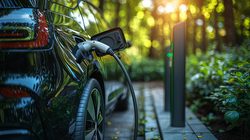 电车森林充电图片